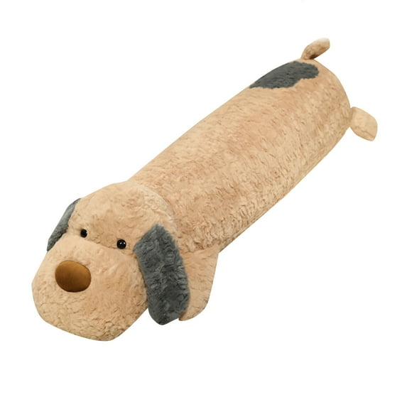 Long Body Plush Dog Pillow Stuffed Animal Soft Cuddly Multiple Styles Cute Puppy Design Comfortable Huggable Home Decor Throw Pillow Kids Gift For Boys Girls Cozy Rest Accessory