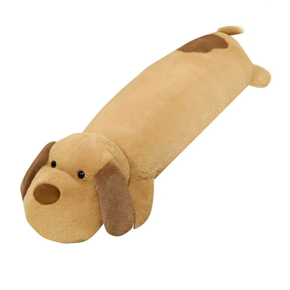 Long Body Plush Dog Pillow Stuffed Animal Soft Cuddly Multiple Styles Cute Puppy Design Comfortable Huggable Home Decor Throw Pillow Kids Gift For Boys Girls Cozy Rest Accessory