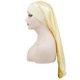 thumbnail image 1 of Long Bonnet Satin Bonnet for Sleeping Braid Bonnet Sleep Bonnet for Women and Men Beige One Size, 1 of 2