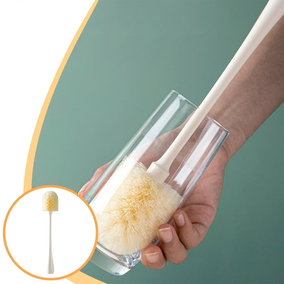 Long Bottle Brush, 12in Bendable Cleaner Brushes for Cleaning Neck Beer Bottles, Wine, Baby Bottles, Water Bottles, Tumblers, Flask, Bird Feeder, Vase, Pipes and Brewing Supplies