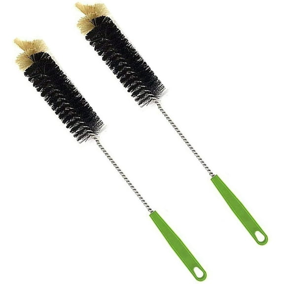 Long Bottle Cleaning Brush 17" Extra Long Brush for Washing Narrow Neck Beer,Wine,Tea Coffee Cup,Kombucha,Water Bottles,Decanter,Narrow Neck Brewing Bottles,Flexible Bendable Brushes(2 Pack)
