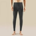 thumbnail image 1 of Long Bottoms for Men - Thermal Leggings Layer Pants, Warm Lined Thermal Underwear Bottoms Dark Gray XXL, 1 of 7