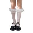thumbnail image 1 of Long Bowknot High Boot Socks Socks for Girl 3-10 Year Breathable Socks Lace Calf Socks Knee Stockings, 1 of 9