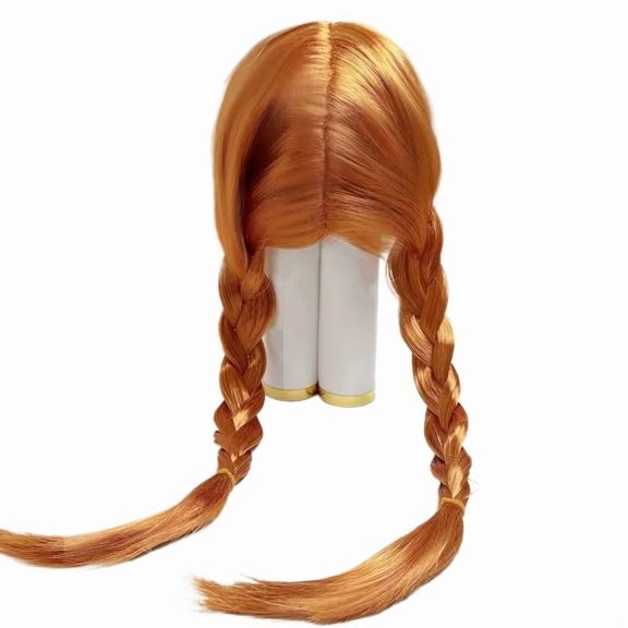Long Braid Hair Wigs with Bangs - Double Braid Princess Style for Parties, Cosplay, and Holiday Celebrations