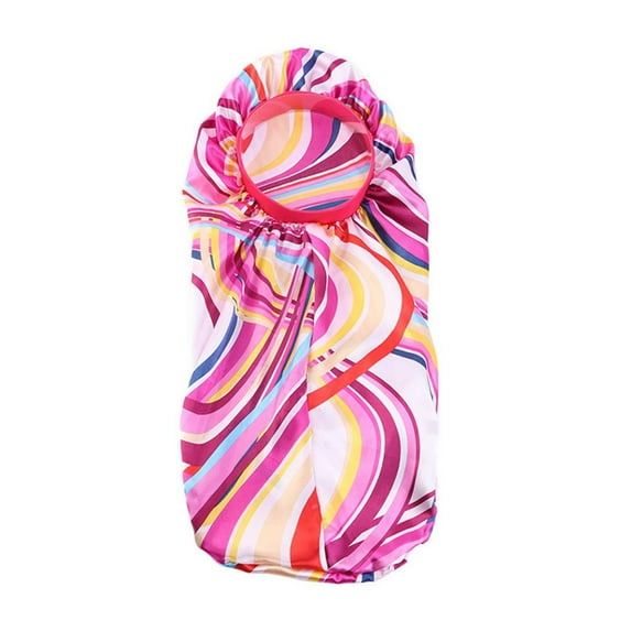 Long Braid Satin Nightcap Barrel Hair Care Salon Hat For Locks