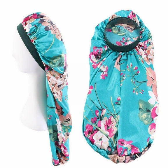 Long Braid Satin Nightcap for Hair Sleeping Bonnet Salon Quality Bonnet with Extra Deep Barrel Design for Curly Hair Care