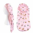 thumbnail image 1 of Long Braid Satin Nightcap for Hair Sleeping Bonnet Salon Quality Bonnet with Extra Deep Barrel Design for Curly Hair Care, 1 of 7