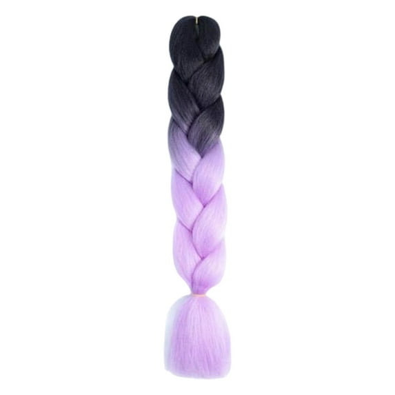 Long Braiding Hair, Pre-Stretched Synthetic Braid Hair Extensions, Easy to Braid - 21 Inch Purple Braiding Hair for Party Halloween , S, 60x11cm, 3Pcs