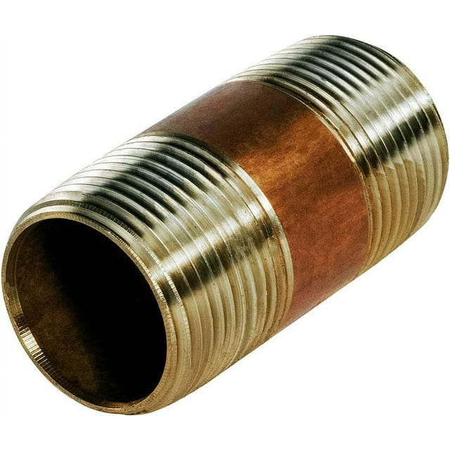 Long Brass Pipe Fitting With 1