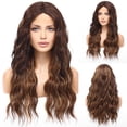 thumbnail image 1 of Long Brown Wigs for Women,Synthetic Wavy Hair Wig for Daily, 1 of 11