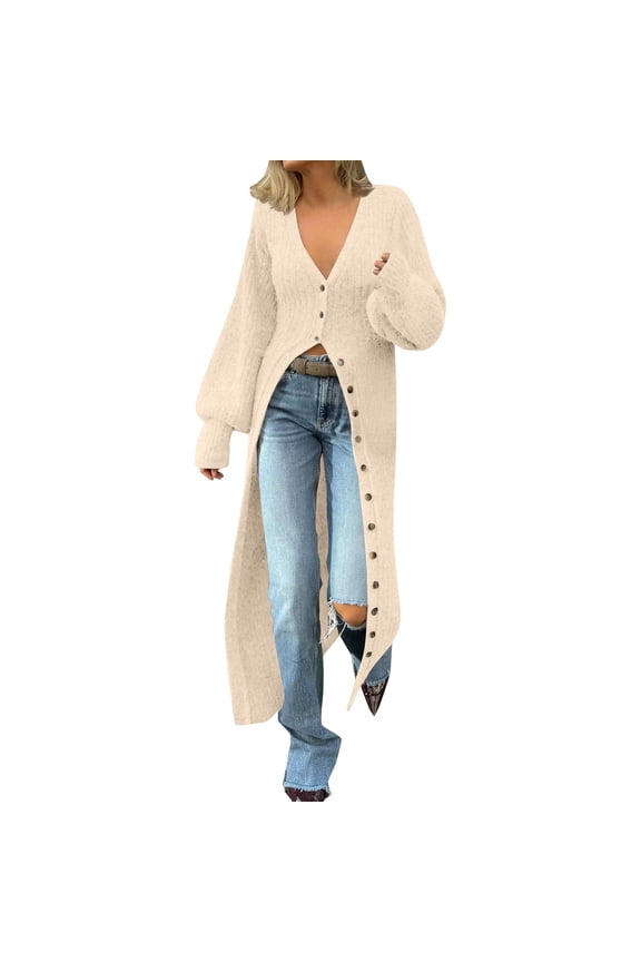 Long Cardigan Cardigans for Women Winter Coats for Women Plus Size Plus Size Winter Coats for Women Plus Size Dress Coats for Women(L)