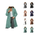 thumbnail image 1 of Long Cardigan Sweater Outerwear Cozy Soft Warm Knit Open Front Duster Wrap Casual Fall Winter Fashion Cardigan Sweaters for Women, 1 of 2
