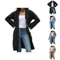 thumbnail image 1 of Long Cardigan Sweaters for Women 2025 Long Sleeve V Neck Button Ribbed Knit Oversized Sweater Cardigans with Pockets, 1 of 5