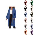 thumbnail image 1 of Long Cardigan Sweaters for Women Long Sleeve Oversized Open Front Knit Coatigan Sweater Coats with Pockets, 1 of 6