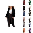 thumbnail image 1 of Long Cardigan Sweaters for Women Long Sleeve Oversized Open Front Knit Coatigan Sweater Coats with Pockets, 1 of 7