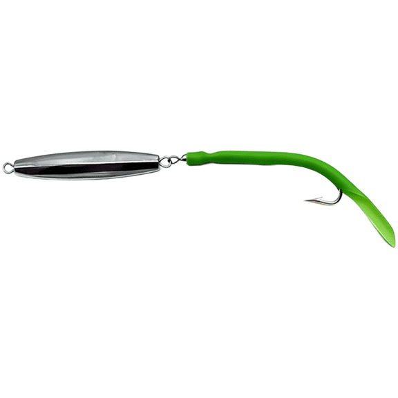 Long Cast Iron Lure Eel Bait Offshore Fishing Metal Fish Single Hook