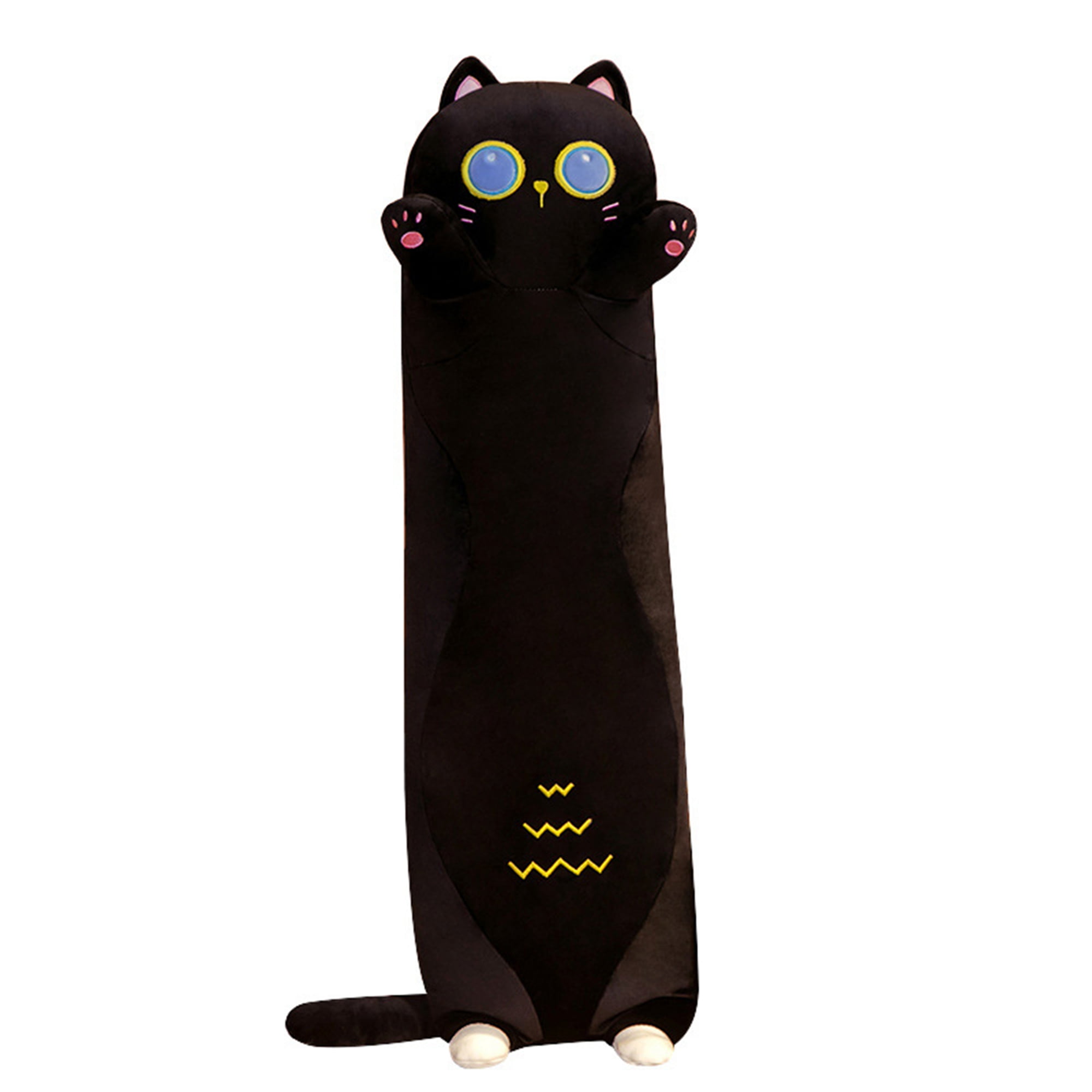 Long Cat Plush Pillow Cartoon Cute Cat Stuffed Animals, Soft Kawaii