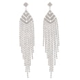 thumbnail image 1 of Long Chandelier Rhinestone Earring, 1 of 2