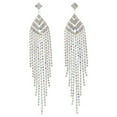 thumbnail image 1 of Long Chandelier Rhinestone Earring, 1 of 2