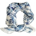 thumbnail image 1 of Long Charmeuse Silk Scarf Classic Art Print Silk Long Mulberry Scarf, 1 of 6