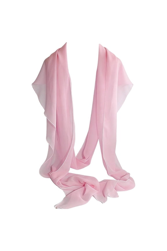 Long Chiffon Dance Shawl, Flowing Evening Wrap, 4m Length