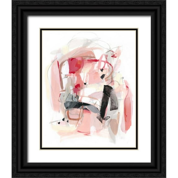 Long, Christina 12x14 Black Ornate Wood Framed with Double Matting Museum Art Print Titled - Soft Speak II