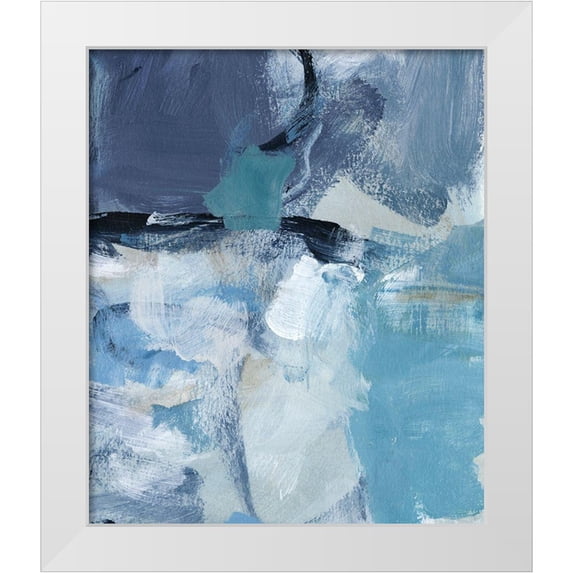 Long, Christina 12x14 White Modern Wood Framed Museum Art Print Titled - Swim II