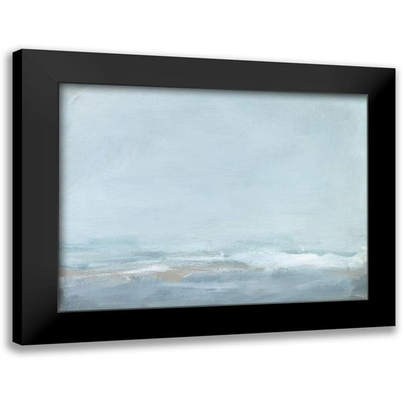 Long, Christina 14x12 Black Modern Framed Museum Art Print Titled - Soft Sea Mist II