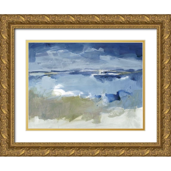 Long, Christina 14x12 Gold Ornate Wood Framed with Double Matting Museum Art Print Titled - Eastern Winds I