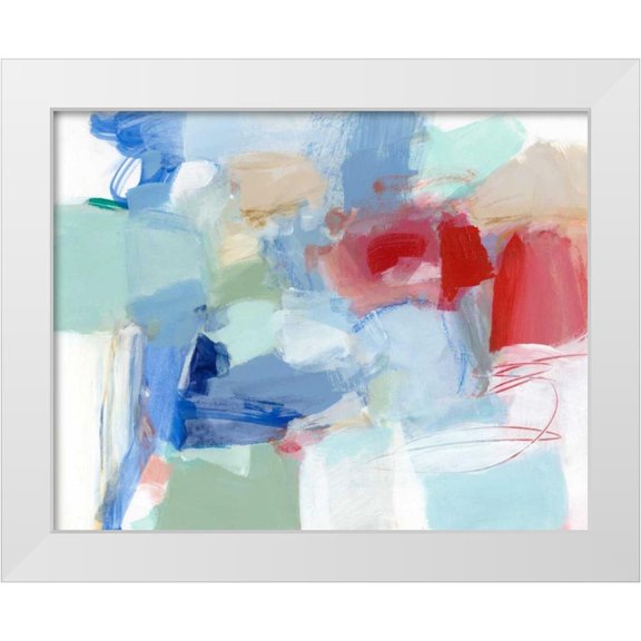 Long, Christina 14x12 White Modern Wood Framed Museum Art Print Titled - Roundabout II