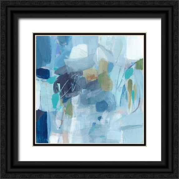 Long, Christina 15x15 Black Ornate Wood Framed with Double Matting Museum Art Print Titled - Waiting in Line