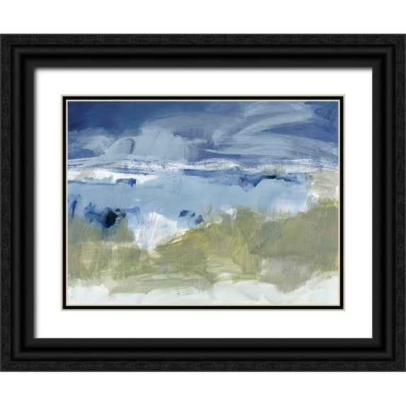 Long, Christina 18x15 Black Ornate Wood Framed with Double Matting Museum Art Print Titled - Eastern Winds II