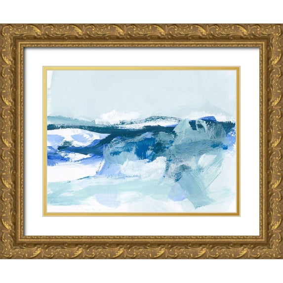 Long, Christina 18x15 Gold Ornate Wood Framed with Double Matting Museum Art Print Titled - Coastal II