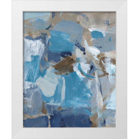 Long, Christina 26x32 White Modern Wood Framed Museum Art Print Titled - Dolphin II
