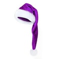 thumbnail image 1 of Long Christmas Santa Hat for Adults Unisex Deluxe Plush Long Xmas Santa Claus Hats New Year Festive Holiday,（Purple), 1 of 4