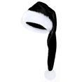 thumbnail image 1 of Long Christmas Santa Hat for Women Men Velvet Plush Xmas Hats for Holiday Festival Party Decor Costume Warm Winter Hats Black One Size, 1 of 4