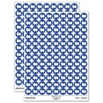 thumbnail image 1 of Long Coat Chihuahua Dog Solid 200+ Round Stickers - Dark Blue - Matte Finish - 0.50" Size, 1 of 3