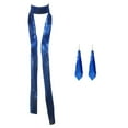 thumbnail image 1 of Long Collar with Full Sequins Nightclub Earring Set for Wedding Party, 1 of 20
