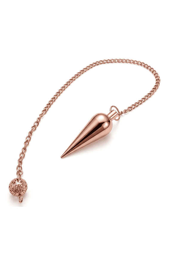 Long Cone Pendulum, Copper Metal Pendulum, Healing Dowsing Pendulum, Divination Pendulum, Meditation Pendulum, Metaphysical Reiki Pendulum.