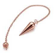 Long Cone Pendulum, Copper Metal Pendulum, Healing Dowsing Pendulum, Divination Pendulum, Meditation Pendulum, Metaphysical Reiki Pendulum.
