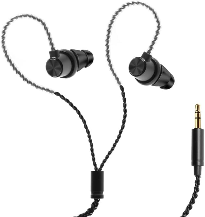 Long Cord Wired Headphones with Extra Earbuds Earphones for Tv Ear Plug