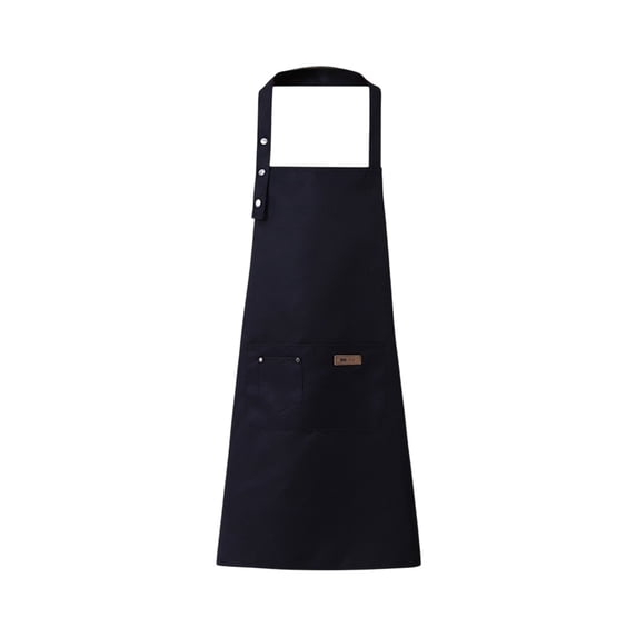 Long Cotton Apron Waterproof Oil Resistant, Kitchen Apron for Cooking Baking Cleaning, Adult Unisex with Adjustable Ties Phone Pocket