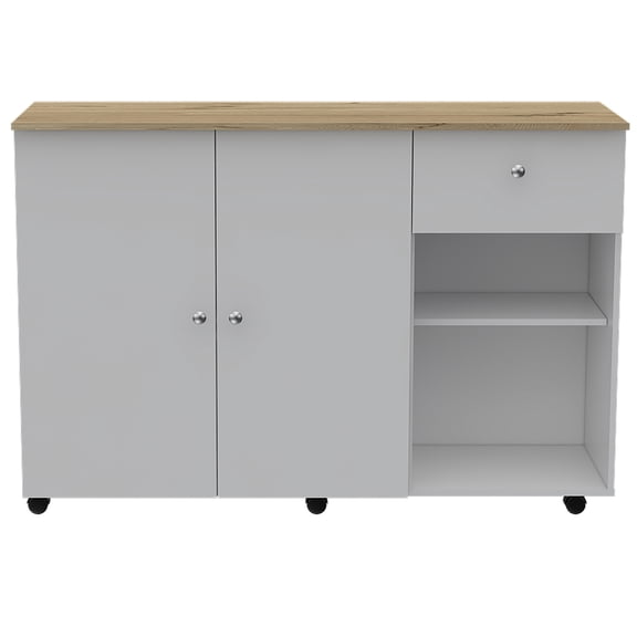 Long Countertop, Open Shelves | For Kitchen, Display and Move Well