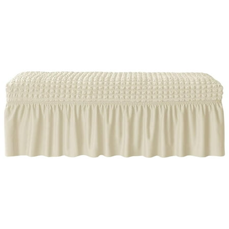 Long Cover Stretch Protector Removable Piano Cushion Cover Beige