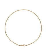 Bella by Thorne Long Croc Closure Adult Rope Chain Necklaces, Gold, (Unisex)