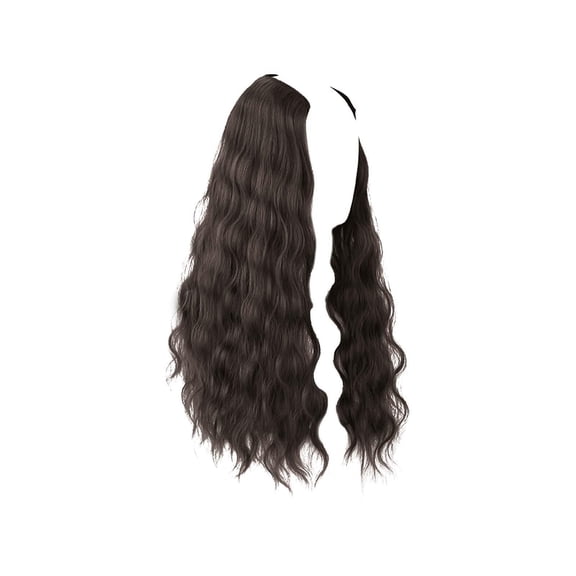 Long Curly Hair Deep Wave Lace Front Wig T Shape Middle Part Heat Synthetic Glueless Lace Front Wig For Black Women Daily Party Black Brown A