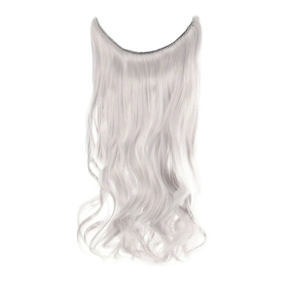 Long Curly Hair Extensions, Women's Clip-On Natural Shine Wig, Soft Heat Resistant Fibers, Secure and Comfortable Fit, Voluminous Hair