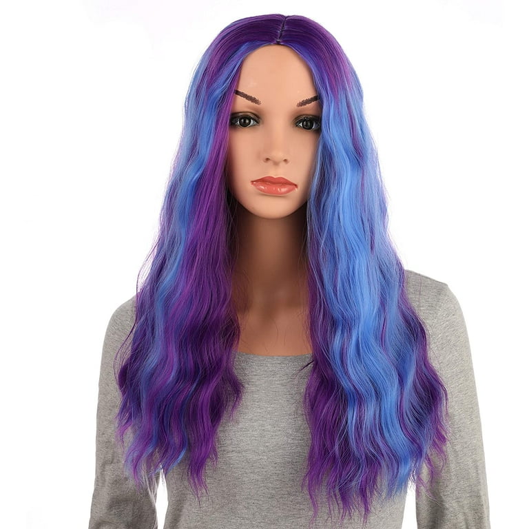 Wigs with 2024 purple highlights