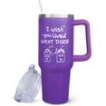 thumbnail image 1 of Long Distance Best Friend Gift Best Friend Birthday Gifts Best Friend Gift for Women - I Wish You Lived Next Door 40 oz Tumbler with Handle and Straw, Reusable Best Friend Tumblers, 1 of 6