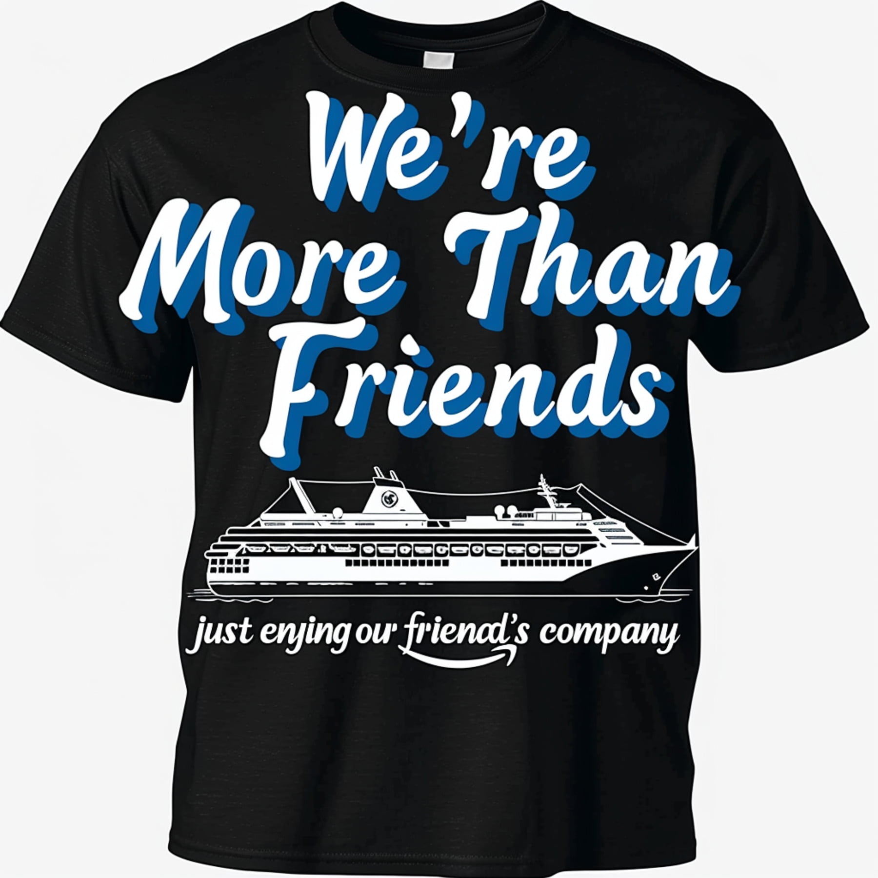 Long Distance Friendship TShirt: 'We're More Than Friends' Design with ...